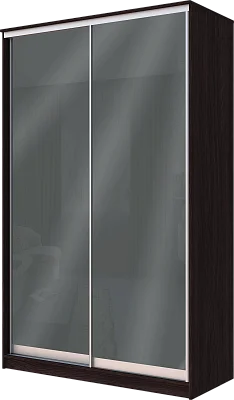 картинка 2-х дверный шкаф купе с цветной пленкой Темно-серый №073 2300 1682 620 от магазина КУПИ КУПЕ